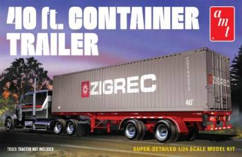 AMT 1196 1/25 40FT CONTARINER TRAILER