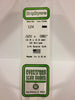 EVERGREEN 124 .020 X .080 STYRENE STRIPS
