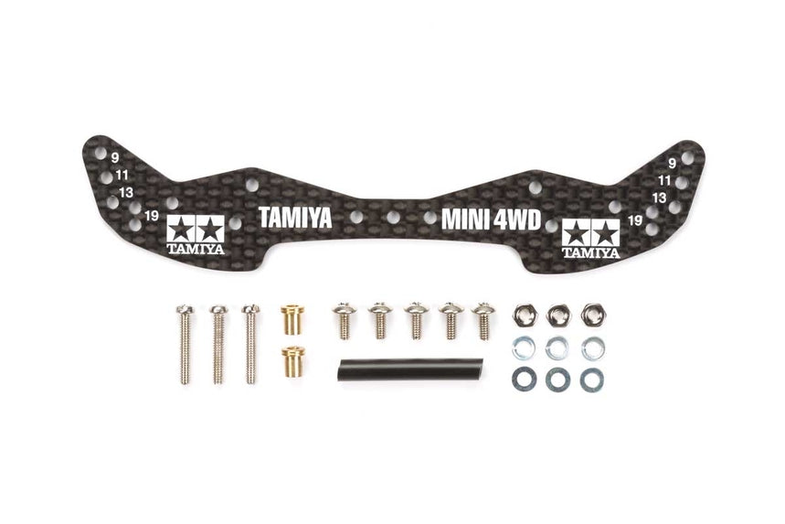 TAMIYA 15498 MINI 4WD CARBON WIDE FRONT PLATE 1.5MM