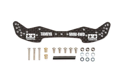 TAMIYA 15498 MINI 4WD CARBON WIDE FRONT PLATE 1.5MM
