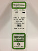 EVERGREEN 166 .080 X .125 STYRENE STRIPS