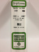 EVERGREEN 168 .080 X .188 STYRENE STRIPS