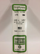 EVERGREEN 176 .100 X .125 STYRENE STRIPS