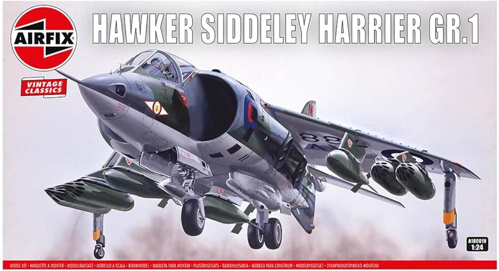 AIRFIX 18001 1/24 HAWKER SIDDELEY HARRIER GR.1