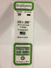 EVERGREEN 189 .125 X .250 STYRENE STRIPS