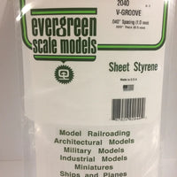EVERGREEN 2040 .040 STYRENE V GROOVE SIDING