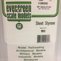 EVERGREEN 2080 .080 STYRENE V GROOVE SIDING