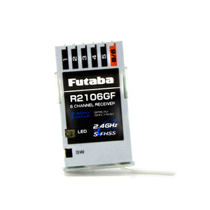 FUTABA 01102201-3 R2106GF 2.4 GHZ S-FHSS RECEIVER SURFACE/AIR