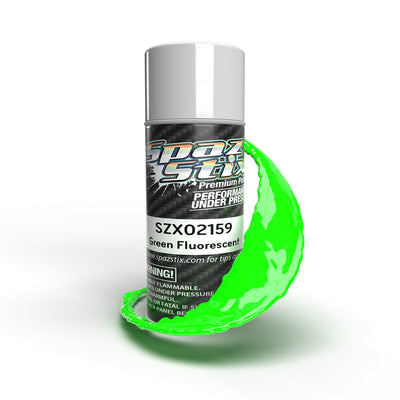 Spaz Stix 02159 Green Fluorescent Spray