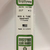 EVERGREEN 217 ASSORTED OD STYRENE RODS