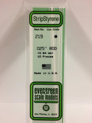 EVERGREEN 219 .025 OD STYRENE RODS