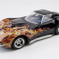 AFX 22051 1968 CORVETTE 427 BLACK FLAME