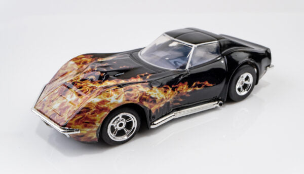 AFX 22051 1968 CORVETTE 427 BLACK FLAME