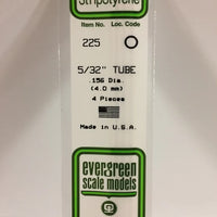 EVERGREEN 225 .156 STYRENE ROUND TUBING