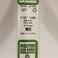 EVERGREEN 227 .219 STYRENE ROUND TUBING