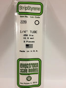 EVERGREEN 228 .250 STYRENE ROUND TUBING
