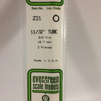 EVERGREEN 231 .344 STYRENE ROUND TUBING