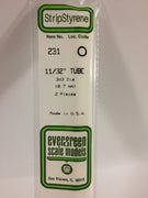 EVERGREEN 231 .344 STYRENE ROUND TUBING