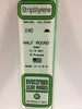 EVERGREEN 240 .040 STYRENE HALF ROUND