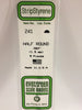 EVERGREEN 241 .060 STYRENE HALF ROUND