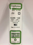 EVERGREEN 253 .188 STYRENE  SQUARE TUBES