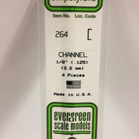 EVERGREEN 264 .125 STYRENE  CHANNELS