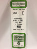 EVERGREEN 265 .156 STYRENE  CHANNELS