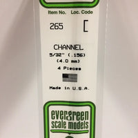 EVERGREEN 265 .156 STYRENE  CHANNELS
