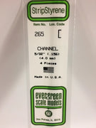 EVERGREEN 265 .156 STYRENE  CHANNELS