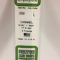 EVERGREEN 268 .312 STYRENE  CHANNELS