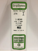 EVERGREEN 274 .125 STYRENE I BEAMS
