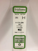 EVERGREEN 281 .060 STYRENE H COLUMNS