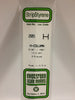 EVERGREEN 285 .156 STYRENE H COLUMNS