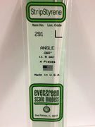 EVERGREEN 291 .060 STYRENE ANGLES