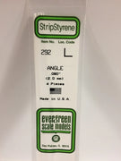 EVERGREEN 292 .080 STYRENE ANGLES