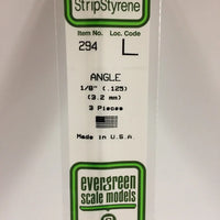 EVERGREEN 294 .125 STYRENE ANGLES