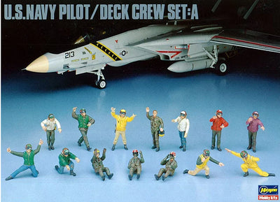 HSG 36006 1/48 US NAVY PILOT/DECK CREW SET:A