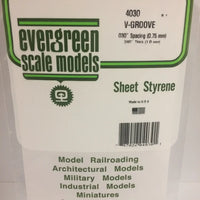 EVERGREEN 4030 .030 STYRENE V GROOVE SIDING