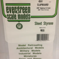 EVERGREEN 4041 .040 STYRENE CLAPBOARD SIDING