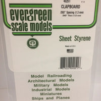 EVERGREEN 4051 .050 STYRENE CLAPBOARD SIDING