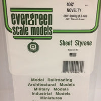 EVERGREEN 4062 .060 STYRENE NOVELTY SIDING