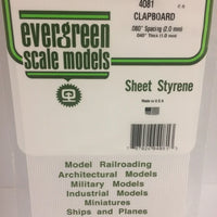 EVERGREEN 4081 .080 STYRENE CLAPBOARD SIDING