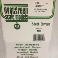 EVERGREEN 4150 .150 STYRENE NOVELTY SIDING