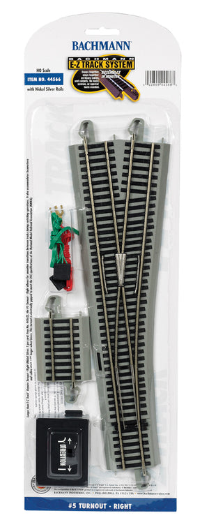 BACHMANN 44566 HO #5 TURNOUT - RIGHT