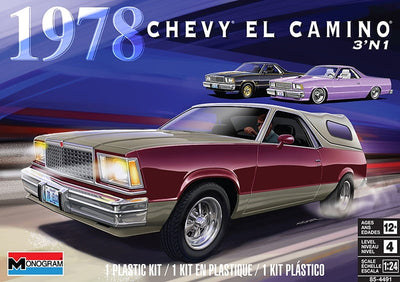 REVELL 85-4491 1/25 1978 CHEVY EL CAMINO 3 N 1