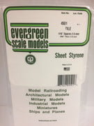 EVERGREEN 4502 .083 X .083 STYRENE SQUARE TILE
