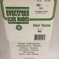 EVERGREEN 4503 .125 X .125 STYRENE SQUARE TILE