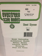 EVERGREEN 4505 .250 X .250 STYRENE SQUARE TILE