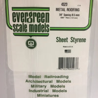 EVERGREEN 4523 .040 X .375  STYRENE STANDING SEAM ROOFING