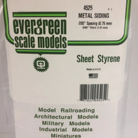 EVERGREEN 4525 .030 STYRENE CORRUGATED SIDING